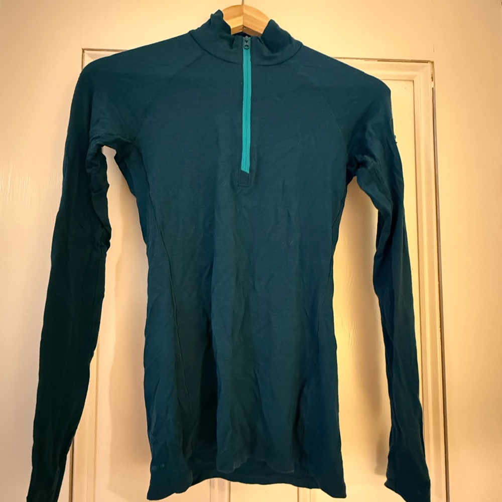 Arc'teryx Teal Women's Wool Quarter-Zip Top size S